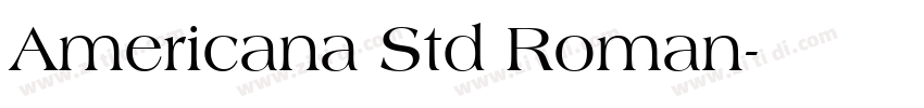 Americana Std Roman字体转换